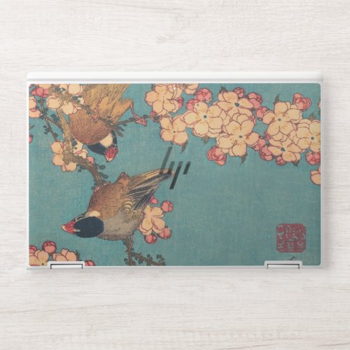 Birds Flowers Hokusai Japanese Art HP Laptop Skin