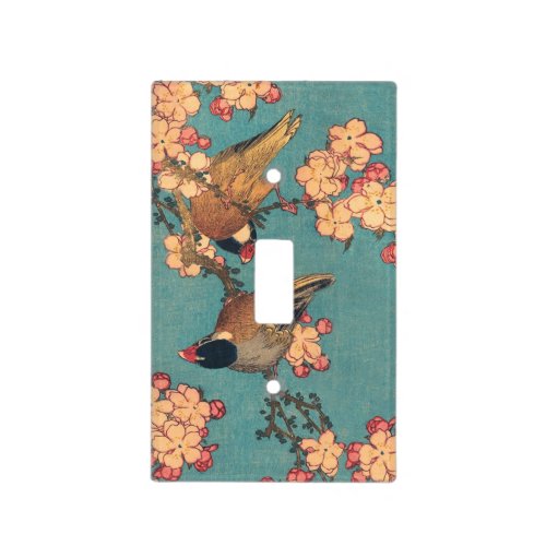 Birds Flowers Hokusai Japanese Art Light Switch Cover