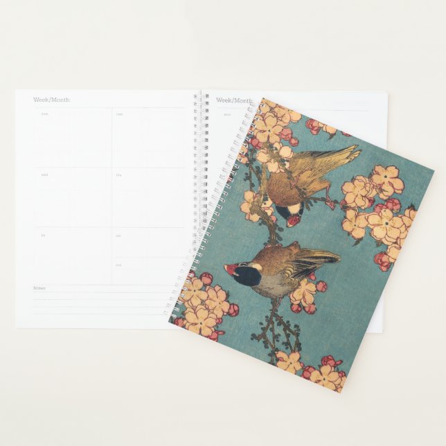 Birds Flowers Hokusai Japanese Art Planner (Display)