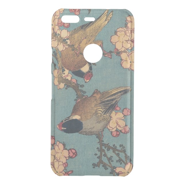 Birds Flowers Hokusai Japanese Art Uncommon Google Pixel Case (Back)