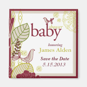 Birds & Flowers Magnet