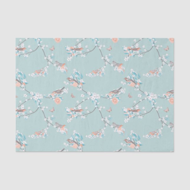 Birds & Flowers Tissue Paper (Front)