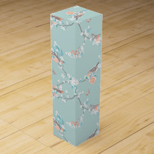 Birds & Flowers Wine Box