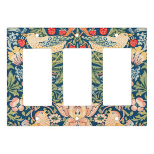 Birds & Flowers Wm Morris Triple Light Switch Cover