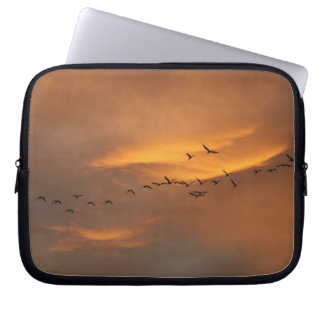 birds flying over san miguel de allende, mexico laptop sleeve