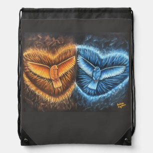 Birds Flying Together- Drawstring Bag
