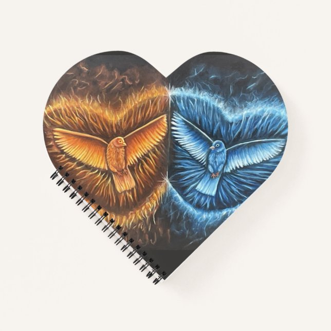 Birds Flying Together- Notebook (Front)