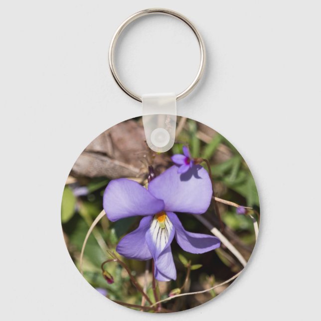 Birds-Foot Violet w/ Bluets Keychain (Front)