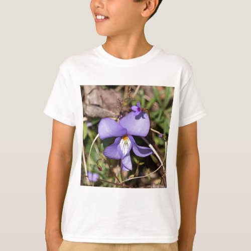 Birds_Foot Violet w Bluets T_Shirt