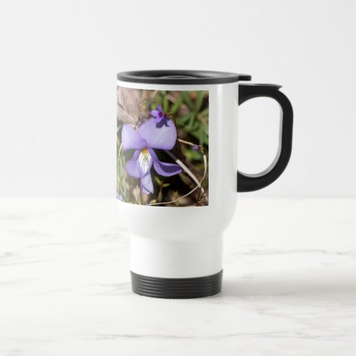 Birds_Foot Violet w Bluets Travel Mug