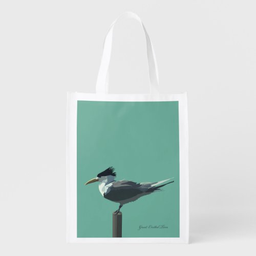 Birds -- Great Crested Tern Grocery Bag