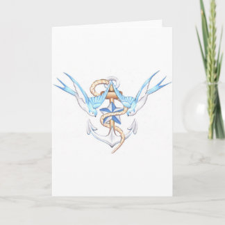 birds greeting card