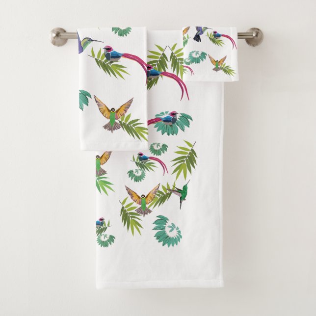 Birds Heaven Bath Towel Set (Insitu)