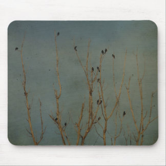 Birds in a Tree, Grunge Mouse Pad