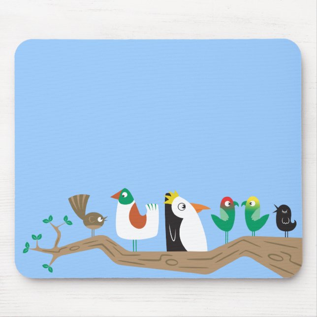 Birds in a Tree Mouse Pad (Front)