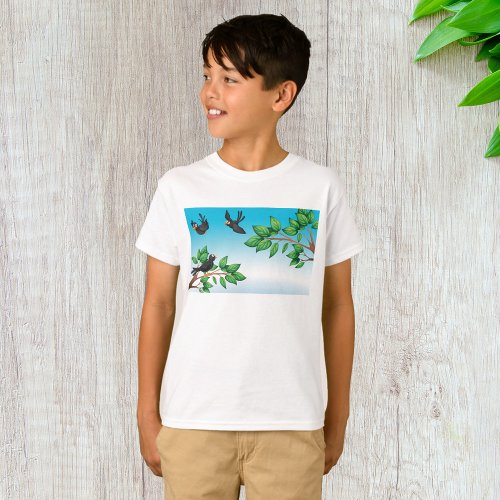 Birds In A Tree T_Shirt