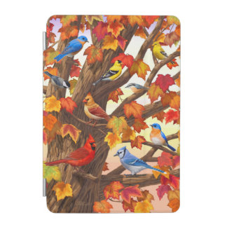 Birds in Autumn Maple Tree iPad Mini Cover