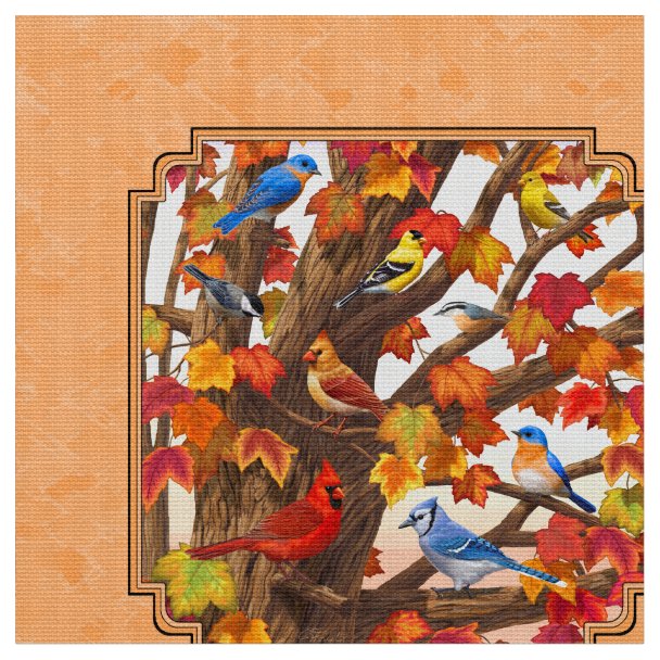 Autumn Tree Fabric | Zazzle