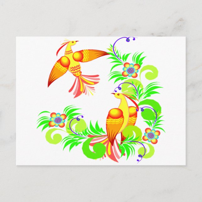 Birds In Color Postcard (Front)