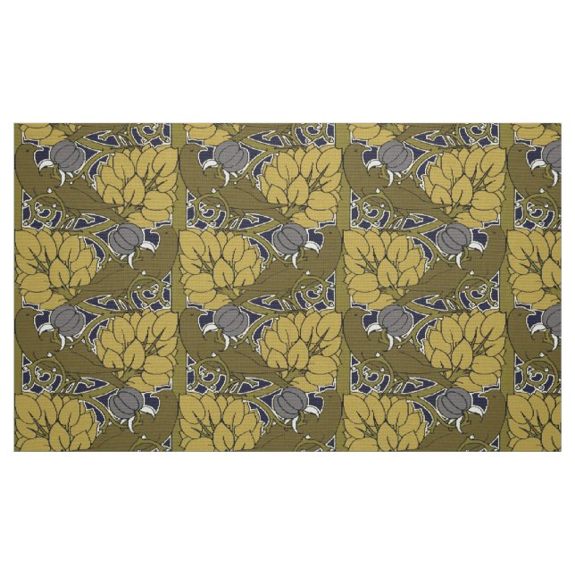 Birds In Fruit Tree Pattern by Voysey Fabric (Fat Quarter)
