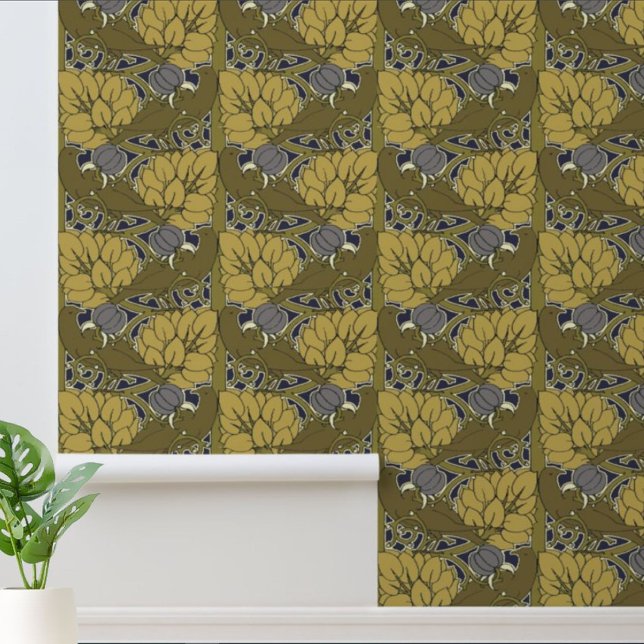 Birds In Fruit Tree Pattern by Voysey Wallpaper (Creator Uploaded)