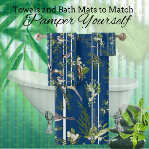 Birds in Greenery Towel