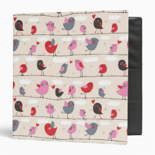 Birds in Love 3 Ring Binder