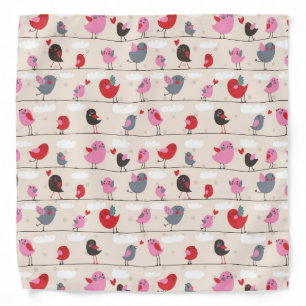 Birds in Love Bandana