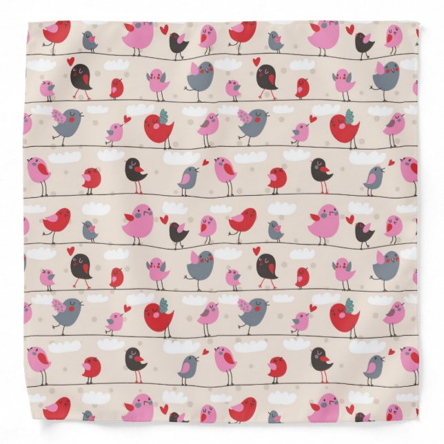 Birds in Love Bandana (Front)