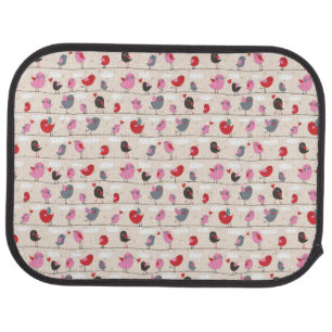 Birds in Love Car Mat