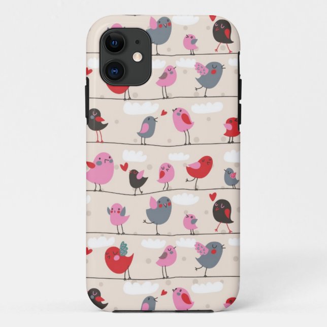 Birds in Love Case-Mate iPhone Case (Back)