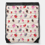 Birds in Love Drawstring Bag