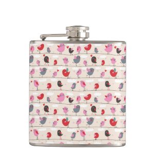 Birds in Love Flask