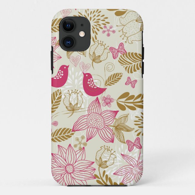 birds in love iphone 5 barely there case (Back)