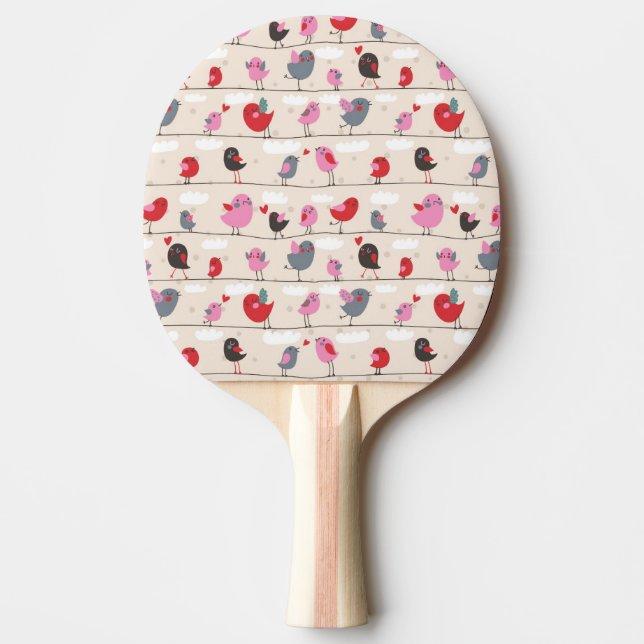 Birds in Love Ping-Pong Paddle (Front)