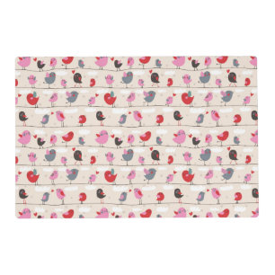 Birds in Love Placemat