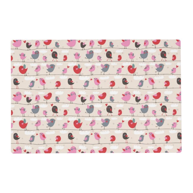 Birds in Love Placemat (Front)