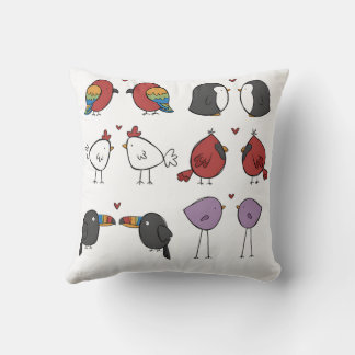 Birds In Love  Throw Pillow