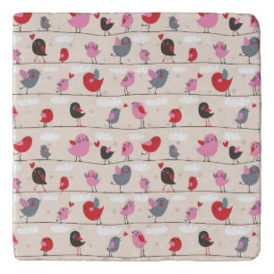 Birds in Love Trivet