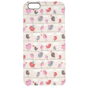 Birds in Love Clear iPhone 6 Plus Case
