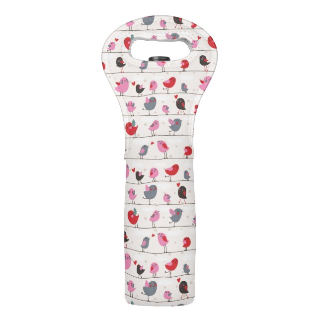 Birds in Love Wine Bag (Front)