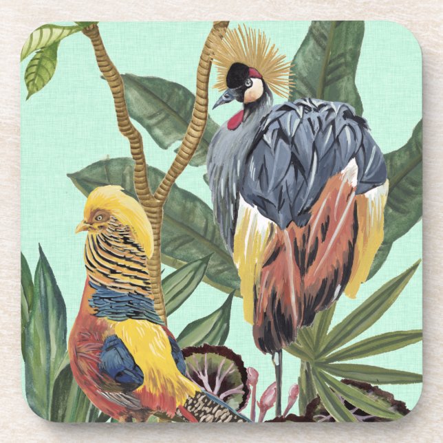Birds in Paradise - Large Birds Beverage Coaster (Front)