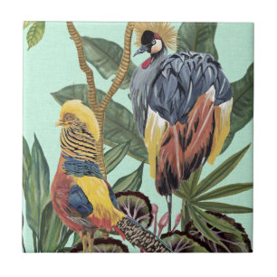 Birds in Paradise - Large Birds Ceramic Tile