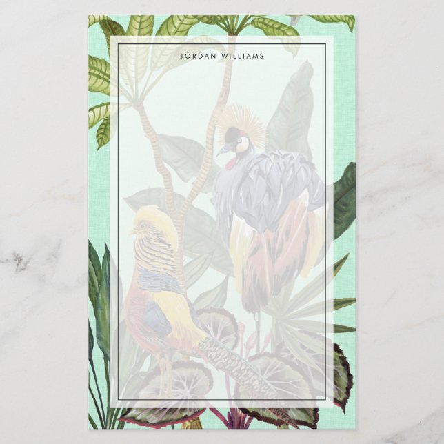 Birds in Paradise - Large Birds Stationery (Front)