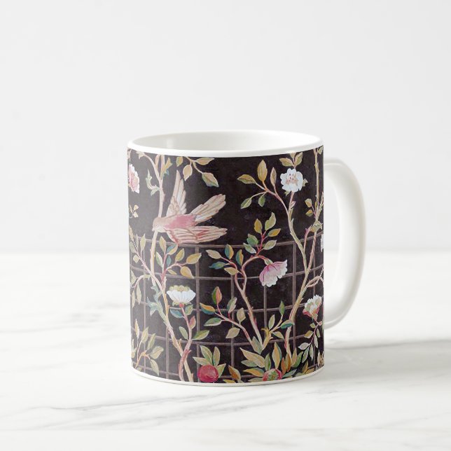 Birds in The Flower Garden, William Morris Coffee  Coffee Mug (Front Right)
