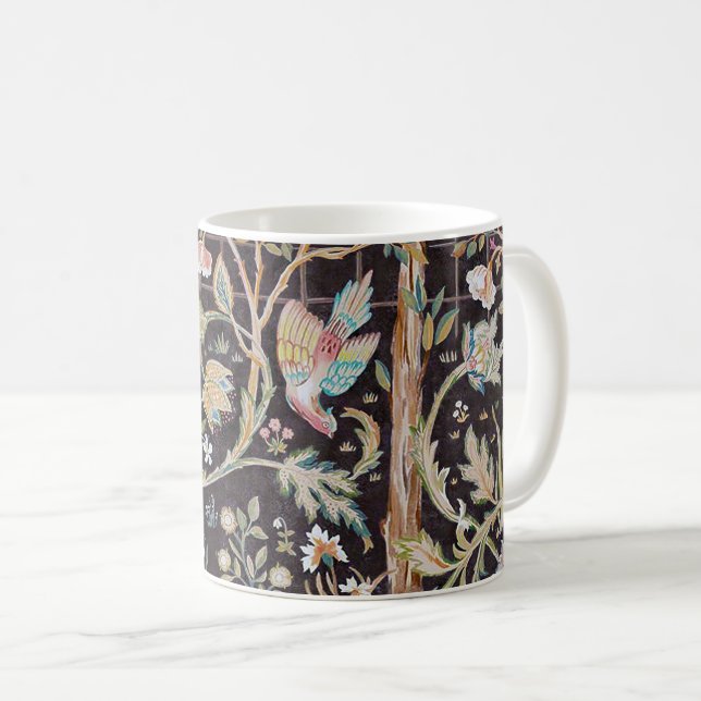 Birds in The Flower Garden, William Morris Coffee Mug (Front Right)