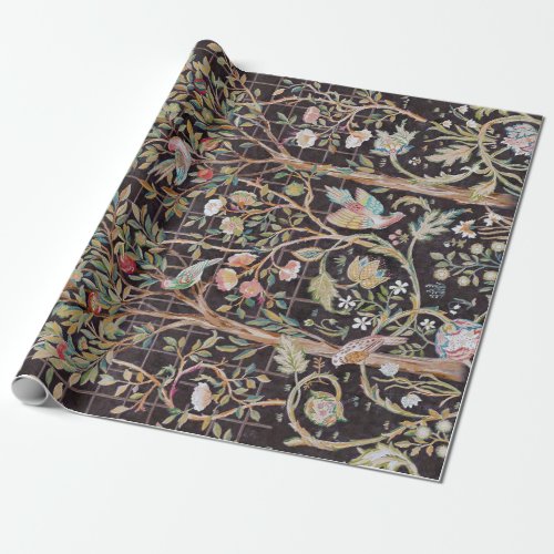 Birds in The Flower Garden William Morris Wrapping Paper