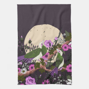 Birds In the Flowers Kitchen Towel