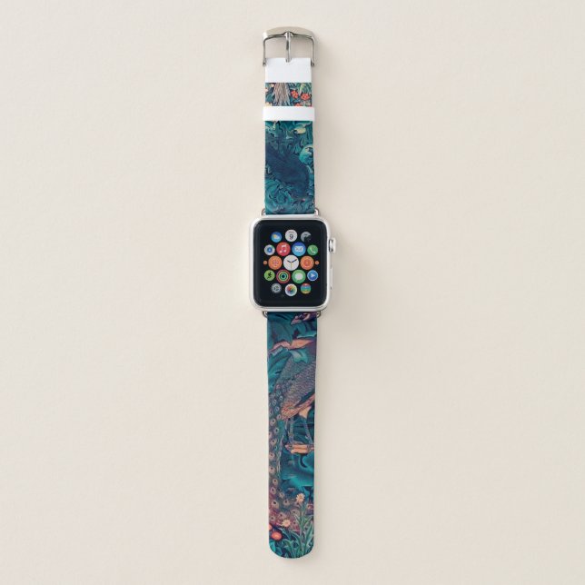 Birds in The Forest, William Morris Apple Watch Band (Front)