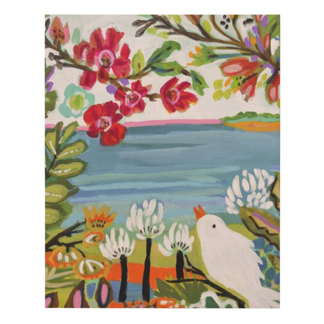 Birds in the Garden Faux Canvas Print (Front)